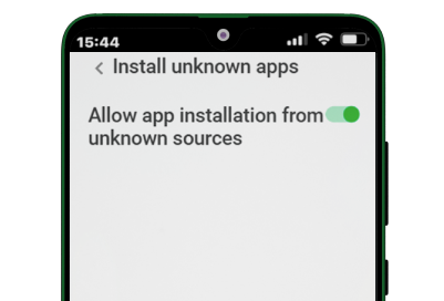 Allowing installation from unknown sources on Android