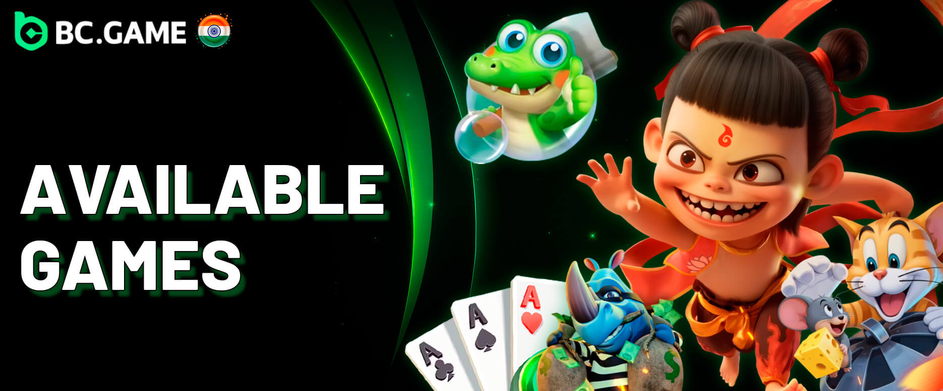 Games available on BC Game platform