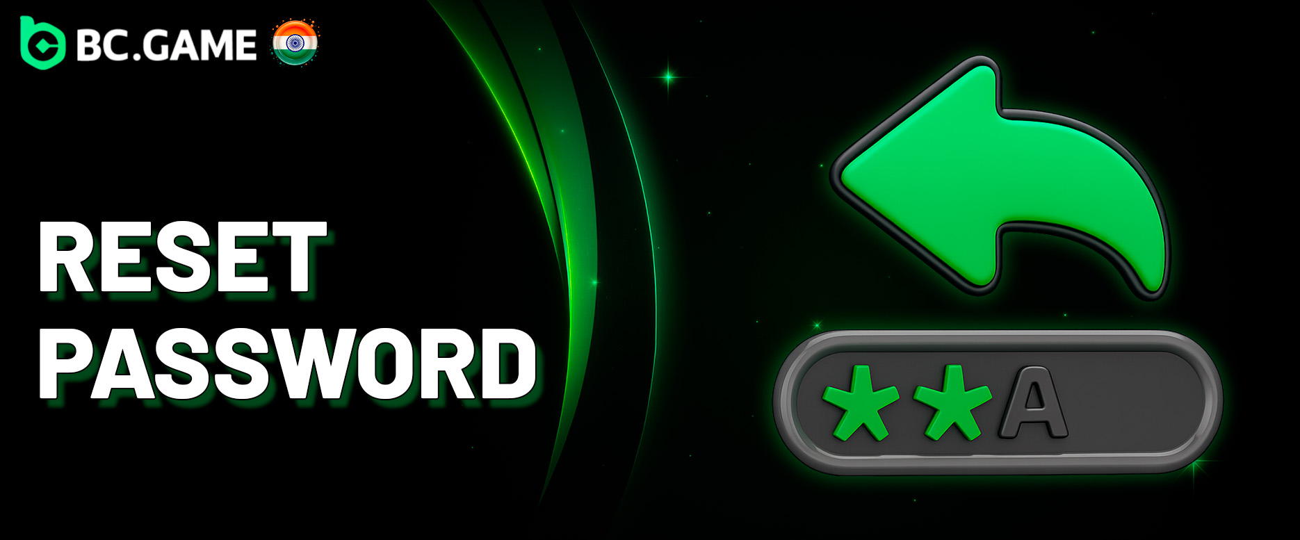 Password reset option on BC Game