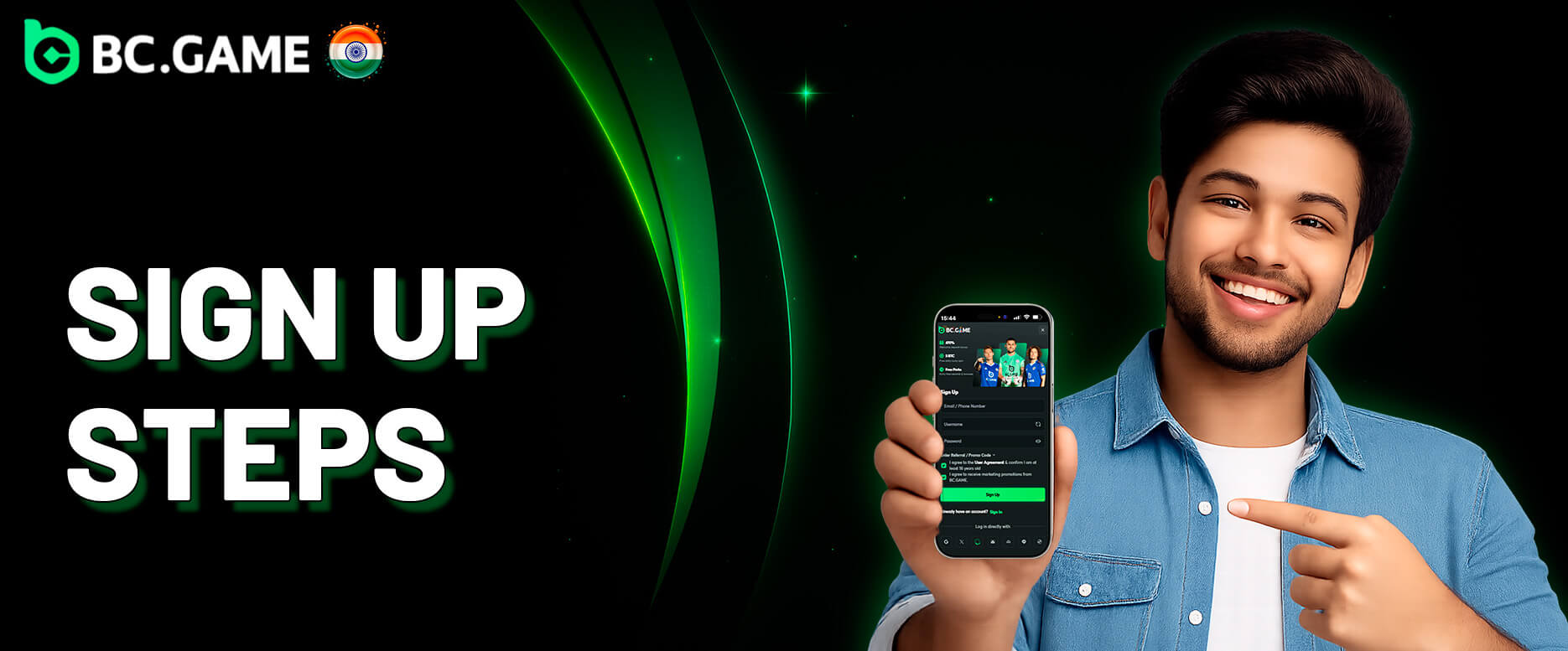 BC Game sign up process step by step