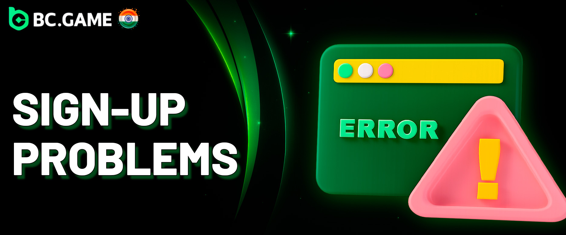 BC Game sign up problem solutions